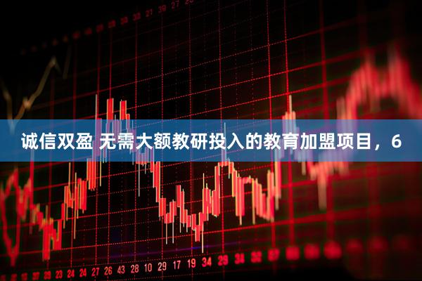 诚信双盈 无需大额教研投入的教育加盟项目，6